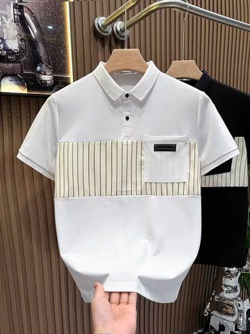 Striped Vault Accent Polo T-Shirt