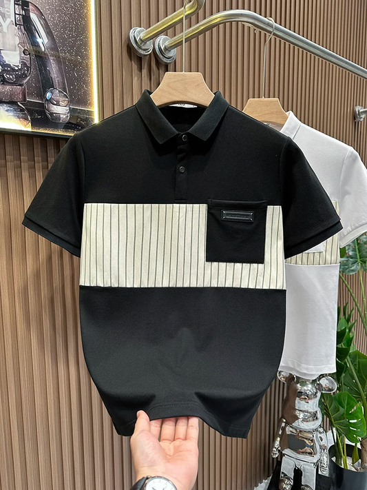 Striped Vault Accent Polo T-Shirt