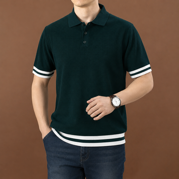 Aston Varsity Knit Polo