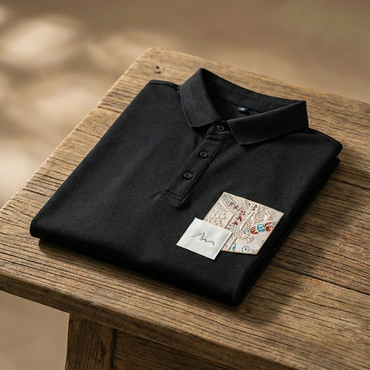 Baroque Crest Pocket Polo T-Shirt