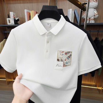 Baroque Crest Pocket Polo T-Shirt