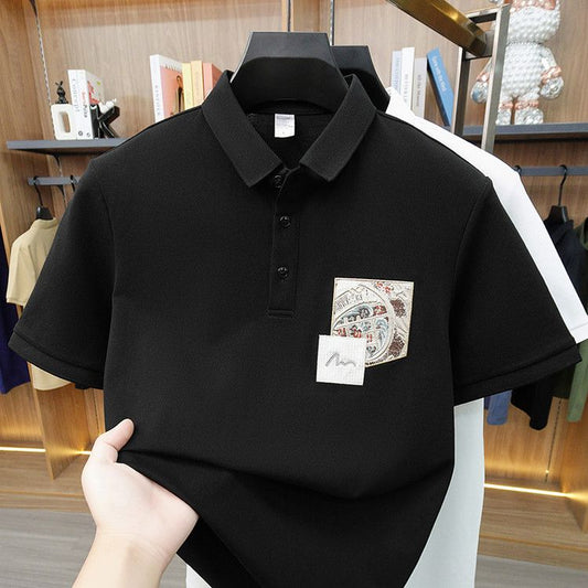 Baroque Crest Pocket Polo T-Shirt