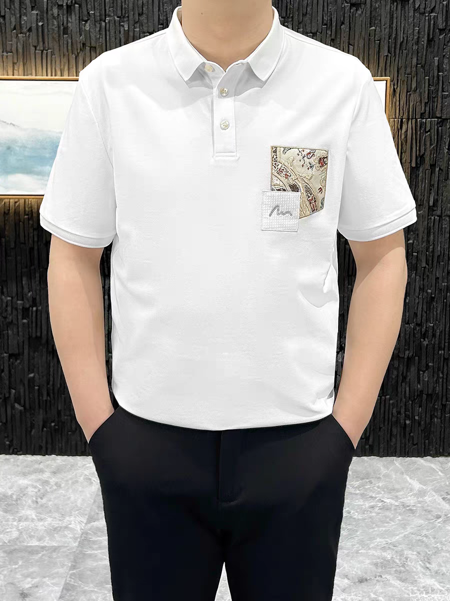 Baroque Crest Pocket Polo T-Shirt