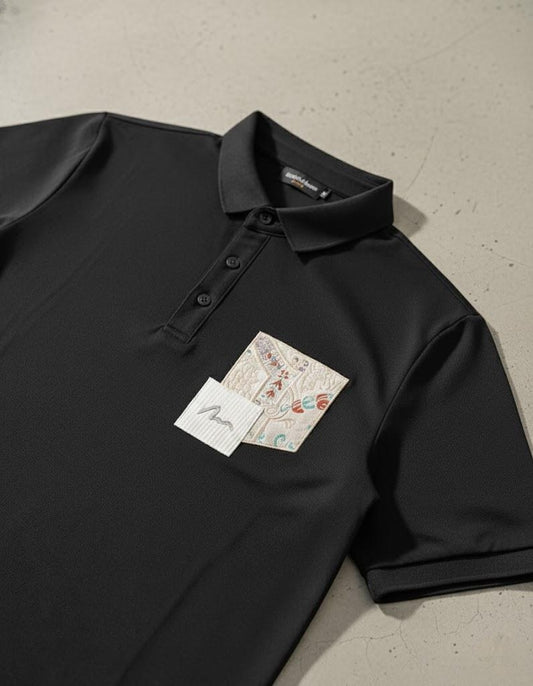 Baroque Crest Pocket Polo T-Shirt