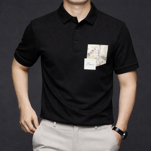 Baroque Crest Pocket Polo T-Shirt
