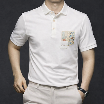 Baroque Crest Pocket Polo T-Shirt