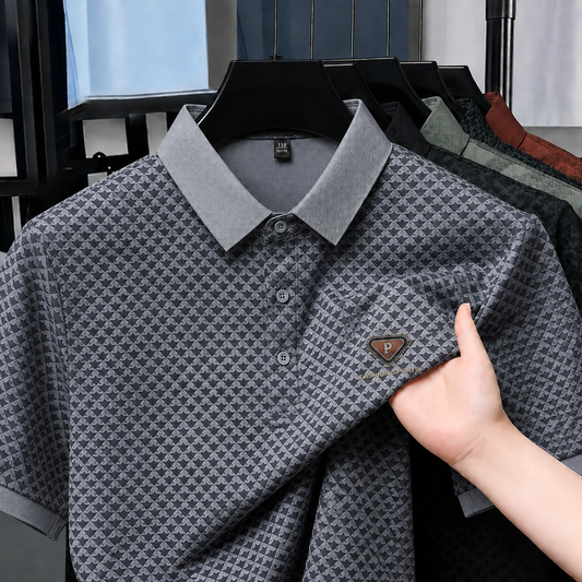 DiamondCrest Luxe Polo T-Shirt